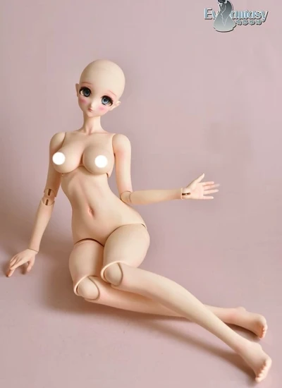 ドール用ボディ 女の子 60cm (ノーマルレッグ+ハイヒールフット) 球体関節人形 BJD用 ES-6001SY