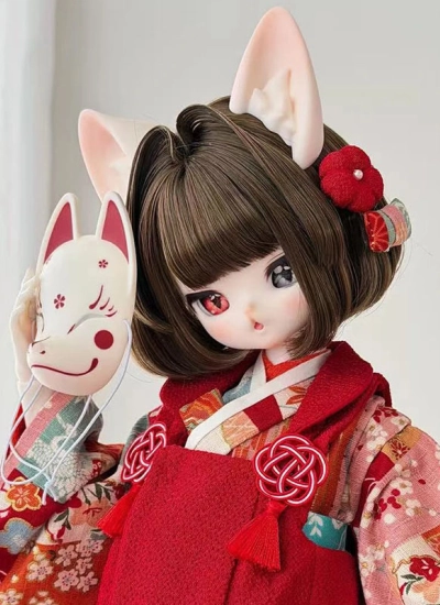 【期間限定】ドール用ヘッド 小呜狐ヘッド 1/6 1/4ボディ用 球体関節人形用 BJD用