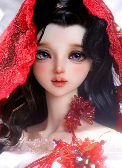 ドール本体 AS甄熙(Zhen Xi)/猩红花嫁-2026ハロウィン 58cm/60cm/62cm/65cm 女の子 球体関節人形 DL126101X