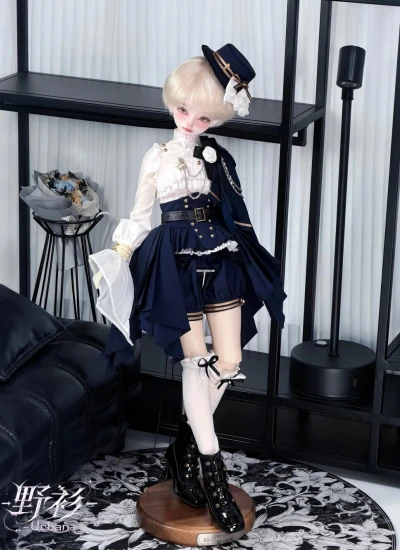 ドール用服 【黙って誓う】  ブルー ネイビー  MSDサイズ人形用 BJD【Urban】
