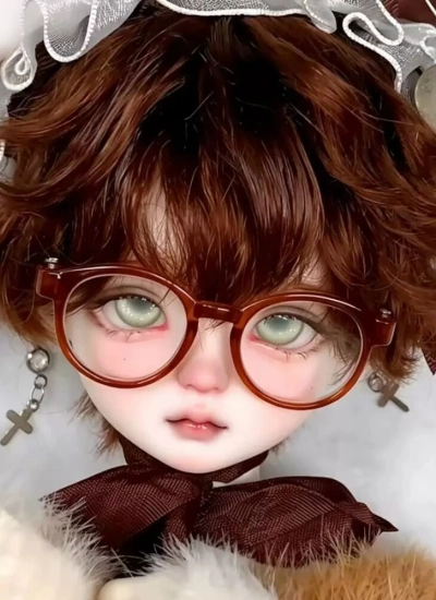 ドール用ウィッグ ショートヘアー 高温糸 ブラウン 男の子用 YOSD/MSD/SDサイズ人形用 BJD/MDD通用【スタイリングなし】