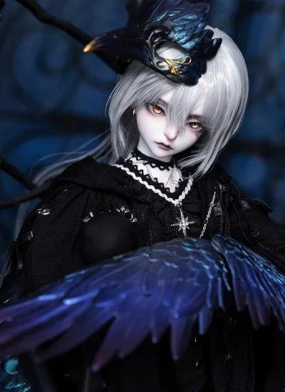 【期間限定再販】ドール本体 屋根裏のコレクター Collector in the Attic - Maurren(摩瑞恩) 男の子 鴉特体 1/4サイズ 球体関節人形 BJD