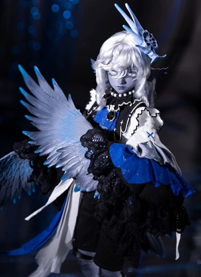【期間限定】ドールフルセット Dreams Amid Nocturnal Sea - Phasma法斯玛 男の子 鴉特体 1/4サイズ 球体関節人形 BJD