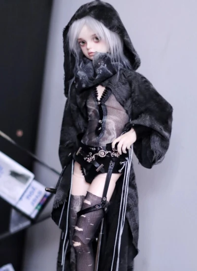 ドール用服 廃土風 終&今 ブラック ブラウン MSDサイズ用 球体関節人形用 BJD用 克拉的宇宙工厂
