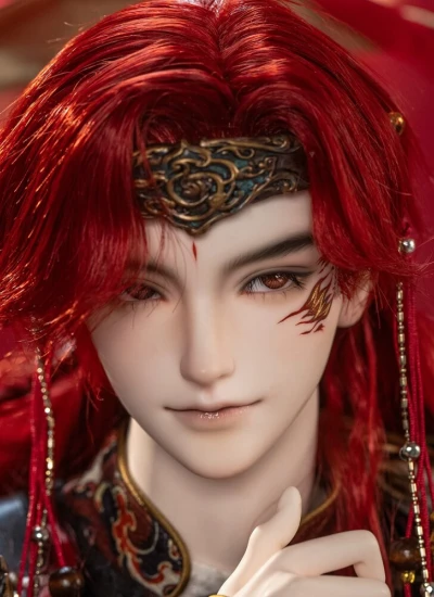 ドール 双頭付きフルセット 「寰宇神笺シリーズ・哪吒三太子」 男の子 76cm 球体関節人形 BJD