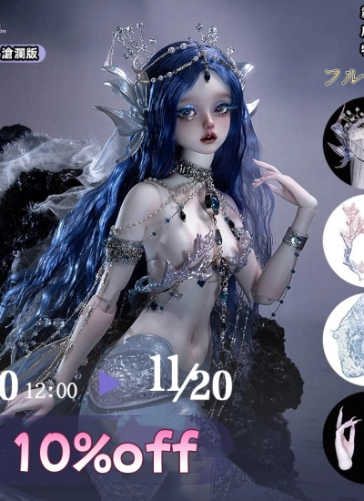 ドールフルセット 限定人魚 Spio 霧綿体 100.5cm 女の子 球体関節人形 BJDDOLL AsleepEidolon&瑜瑜酱