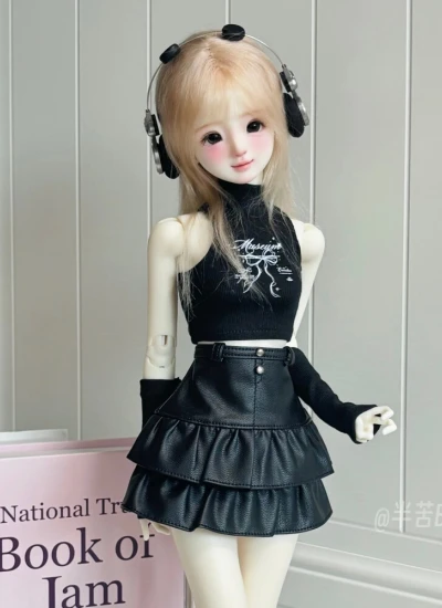 ドール用服 トップス スカート ブラック ホワイト グレー ブラウン ベージュ OB24/YOSD/1/5/MSD/SDサイズ人形用 女の子用 BJD用