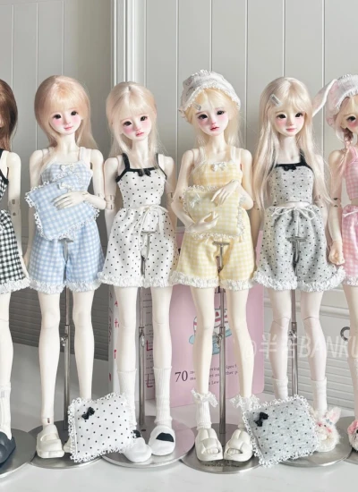 ドール用服 衣装セット ピンク イエロー ホワイト グレー ブルー OB24/YOSD/1/5/MSD/SDサイズ人形用 女の子用 BJD用