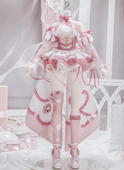 数量限定 ドール用服【玫绯曲】奥瑞莉娅 (Aurelia) オフィシャル ドレスセット 1/4サイズ 女の子用 球体関節人形用