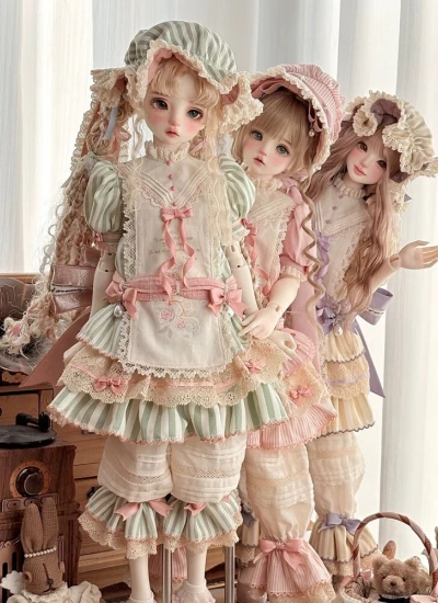 ドール用服 洋服セット ピンク パープル ブルー レッド ブラック SD/MSDサイズ人形用 球体関節人形用 BJDDOLL