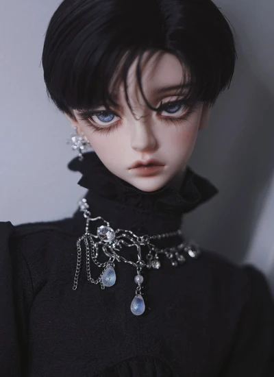 ドール用首輪 蝕刻蜘蛛 アクセサリー ネックレス ブローチ 75/77/73/68/SD/MSDサイズ人形用 BJDDOLL