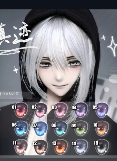 ドール用アイ マンガアイ UV貼り目『真迹』二次元 アニメ風 デカールアイ 12mm/14mm/16mm/18mm/20mm BJD/MJD用