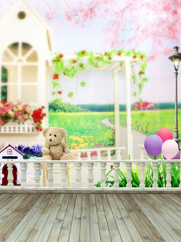 人形アイテム 人形用撮影背景の幕 y2783 小熊の楽園