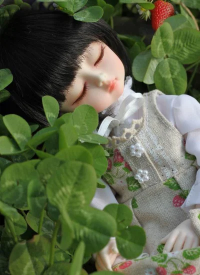 球体関節人形 27cm人形  Strawberry  女の子 （閉じる目）