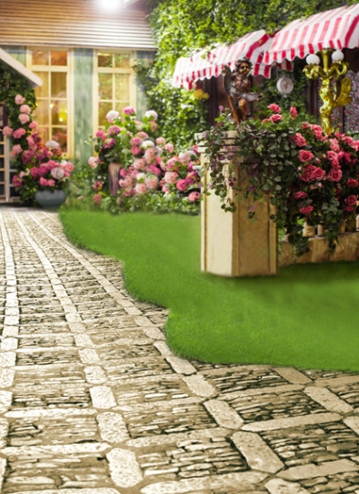 人形アイテム 人形用撮影背景の布  午後の夏   y5779