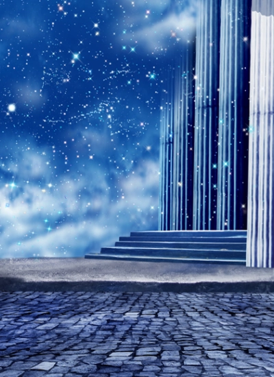 人形アイテム 人形用撮影背景の布 銀河系 y5593