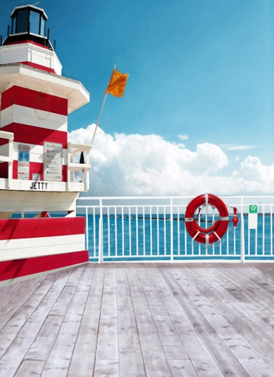 人形アイテム 人形用撮影背景の布  夏の海　7550