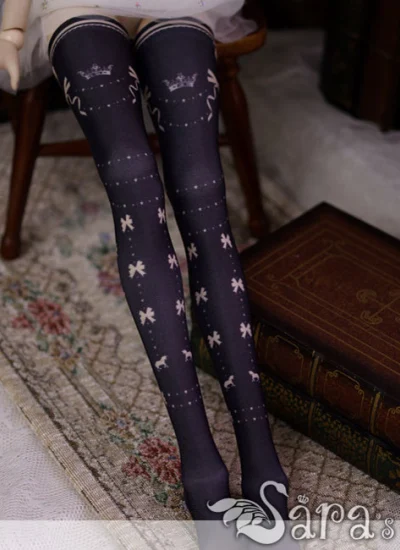 ドール靴下SD/DDサイズ人形通用 黒色/白色あり