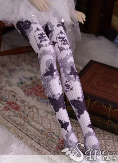 ドール靴下SD/DDサイズ人形通用 白色/黒色あり