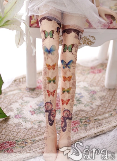 ドール靴下　SD/MSD/MDDサイズ人形通用 蝶