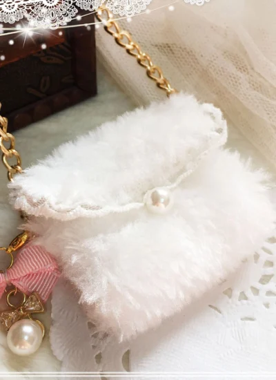 ドール用バック 飾り物 SDサイズ人形用　白色