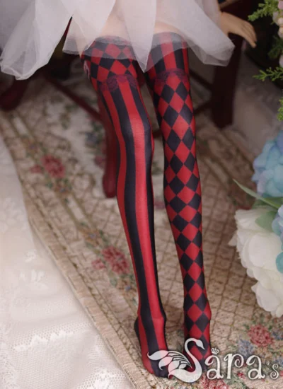 ドールニーソックス SD/DDサイズ人形通用 ブラウン/青色/赤色あり