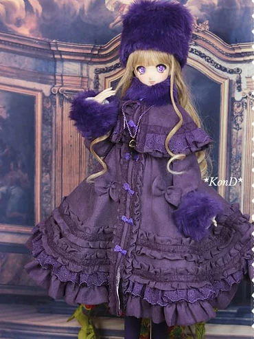 ドール服 DD/SDサイズ人形 ワンピースセット 紫水晶 女用