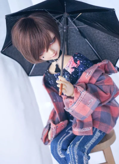人形用アイテム 傘 MSD/YSDサイズ用 1/4 1/6 ブルー/ブラック/赤色/ピンク/イエロー/紫色あり
