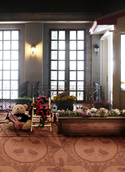 人形アイテム 人形用背景の幕 y5536 撮影背景