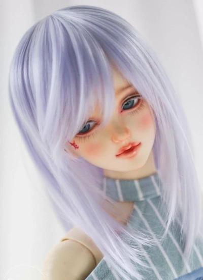 BJD ドール用ウィッグ パープル 高温糸 SDサイズ人形用 NO.519