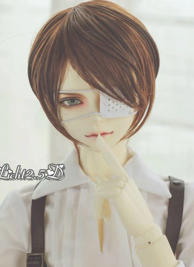 ドール用ウィッグ 高温糸 ブラウン オレンジ ホワイト パープル YOSD/MSD/小顔SD/SDサイズ人形用 BJD用