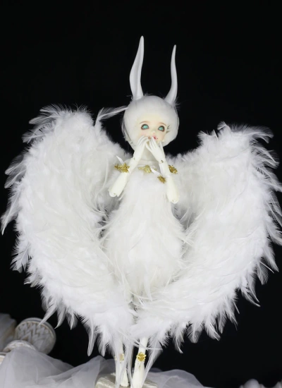 ドール用アイテム 羽翼 wing YOSD/MSD/SD/70cmサイズ用 ホワイト/ブラック 球体関節人形用 BJDDOLL