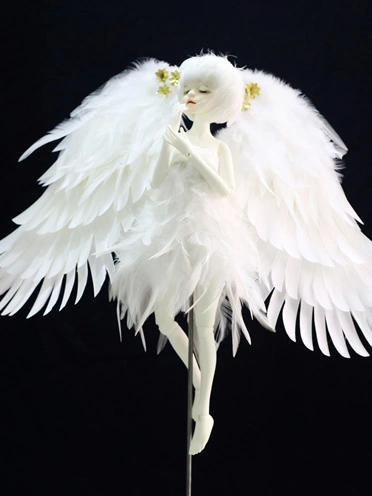 ドール用アイテム 羽翼 wing YOSD/MSD/SD/70cmサイズ用 ホワイト/ブラック 球体関節人形用 BJDDOLL