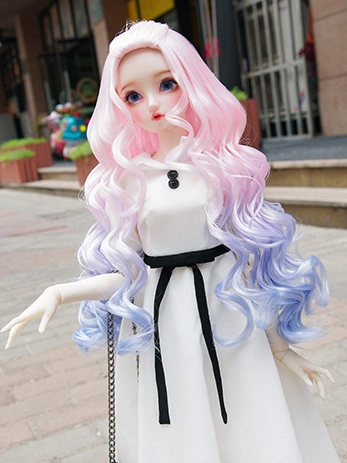 BJD ドール用ウィッグ パーマ グラデーション SD/MSD/YSDサイズ人形用