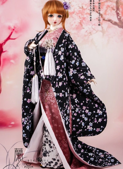 球体関節人形用着物 花嫁 75cm/70cm/68cm/SD17/SD13/SD10/MSDサイズあり 女用 梅依