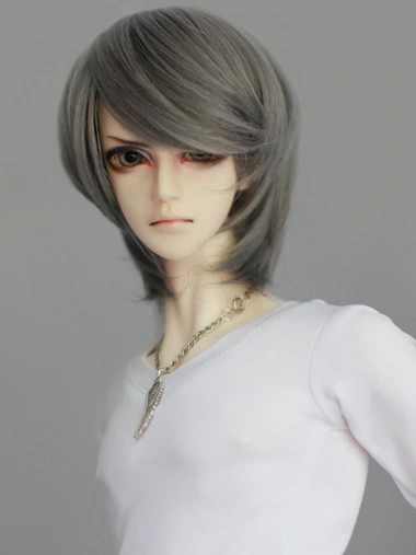 ドール用 耐高温ウィッグ SDサイズ用 WD106 ブラック/ブラウン/グレー