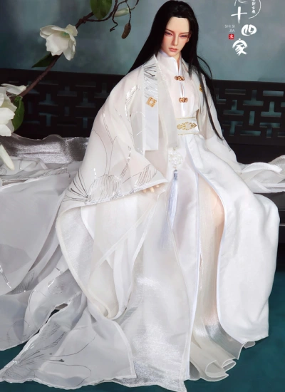ドール用衣装 時代服 SOOMID72/75/70cm/68cm/SDサイズ人形用 白 華朝