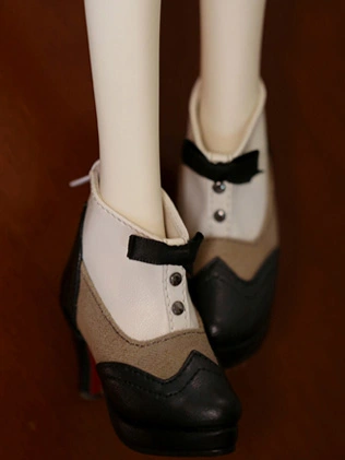 BJD ドール用お靴 女用 ハイヒール SD/SD16サイズ人形用 ブラック/ブラウン