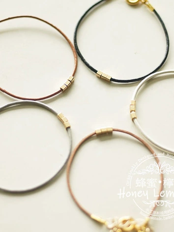 ドール用 飾り物 首輪 70cm/SDサイズ人形用 ブラック/ホワイト/ブラウン/ベージュ/コーヒー色