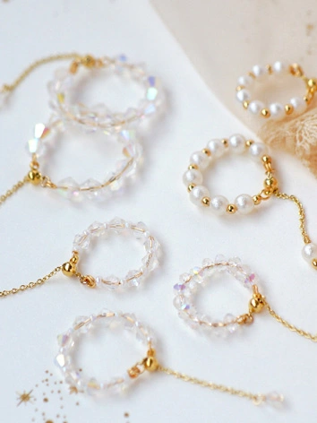 数量限定 ドール用 飾り物 腕輪 SDサイズ用 『白花花』X111