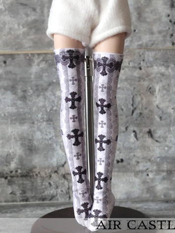 ドール靴下 MDD/MSDサイズ人形通用 十字架 ストッキング