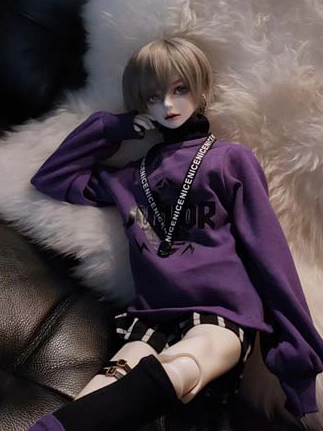 球体関節人形用 衣装セット 70/SD/MSDサイズ人形用 紫色