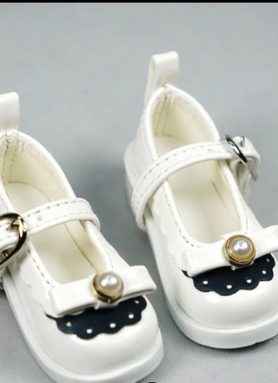 BJD用お靴 球体関節人形用 SD/MSDサイズ人形用 ホワイト