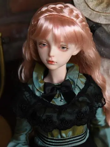 BJD ドール用ウィッグ SD/小顔SD/MSD/幼SDサイズ人形用 パーマ 女性用 ピンク/ゴールド/グレー/薄い金色