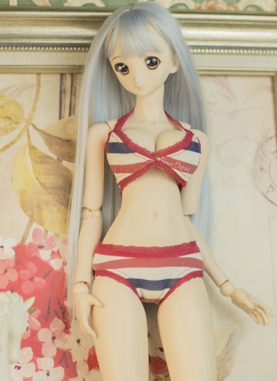 BJD 球体関節人形用下着 70cm/SD17/SD/MSD/DDサイズ人形用 赤色