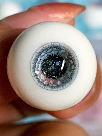 BJD人形用 12mm/14mm/16mm/18mm レジン/樹脂アイ 灰青色 猫の肉球ハンドル 球体関節人形用