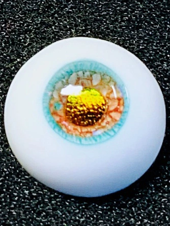 BJD人形用 12mm/14mm/16mm/18mm レジン/樹脂アイ ブルー 青色 猫の肉球ハンドル 球体関節人形用