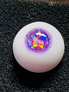 BJD人形用 12mm/14mm/16mm/18mm レジン/樹脂アイ 紫 パープル 猫の肉球ハンドル 球体関節人形用