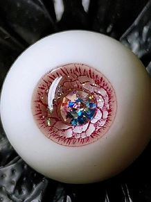 BJD人形用 12mm/14mm/16mm/18mm レジン/樹脂アイ ピンク 猫の肉球ハンドル 球体関節人形用