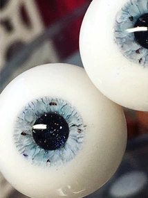 BJD人形用 12mm/14mm/16mm/18mm レジン/樹脂アイ ブルー 青 猫の肉球ハンドル 球体関節人形用